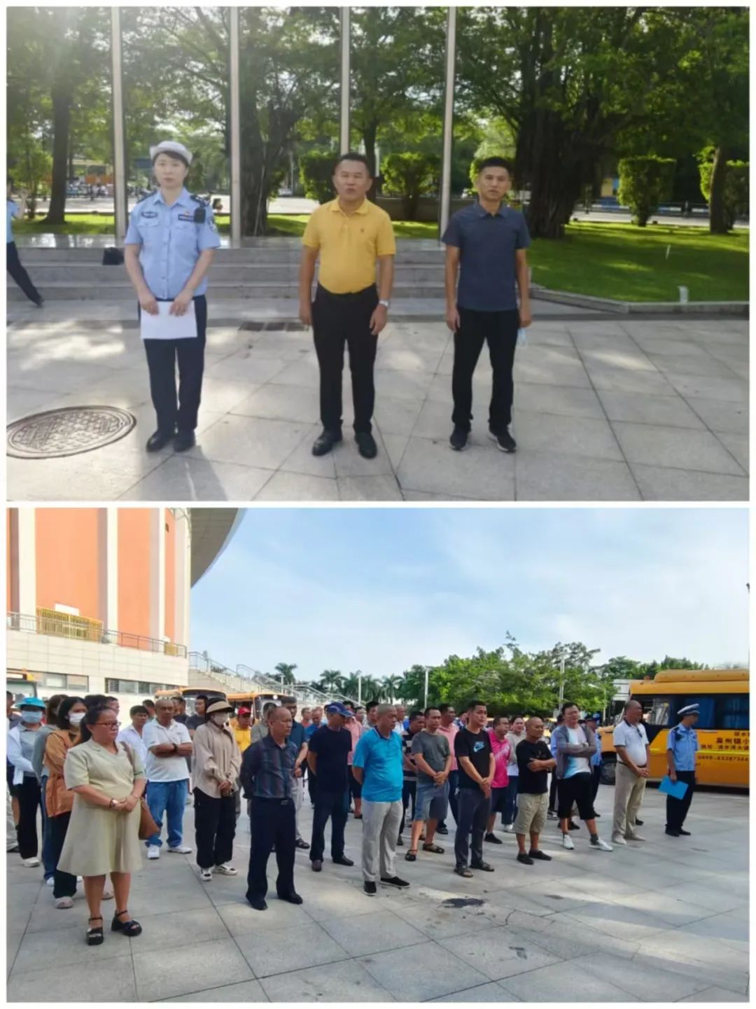 縣教育局聯合縣公安局交通管理大隊開展2024年秋季學期校車“大體檢” 圖片