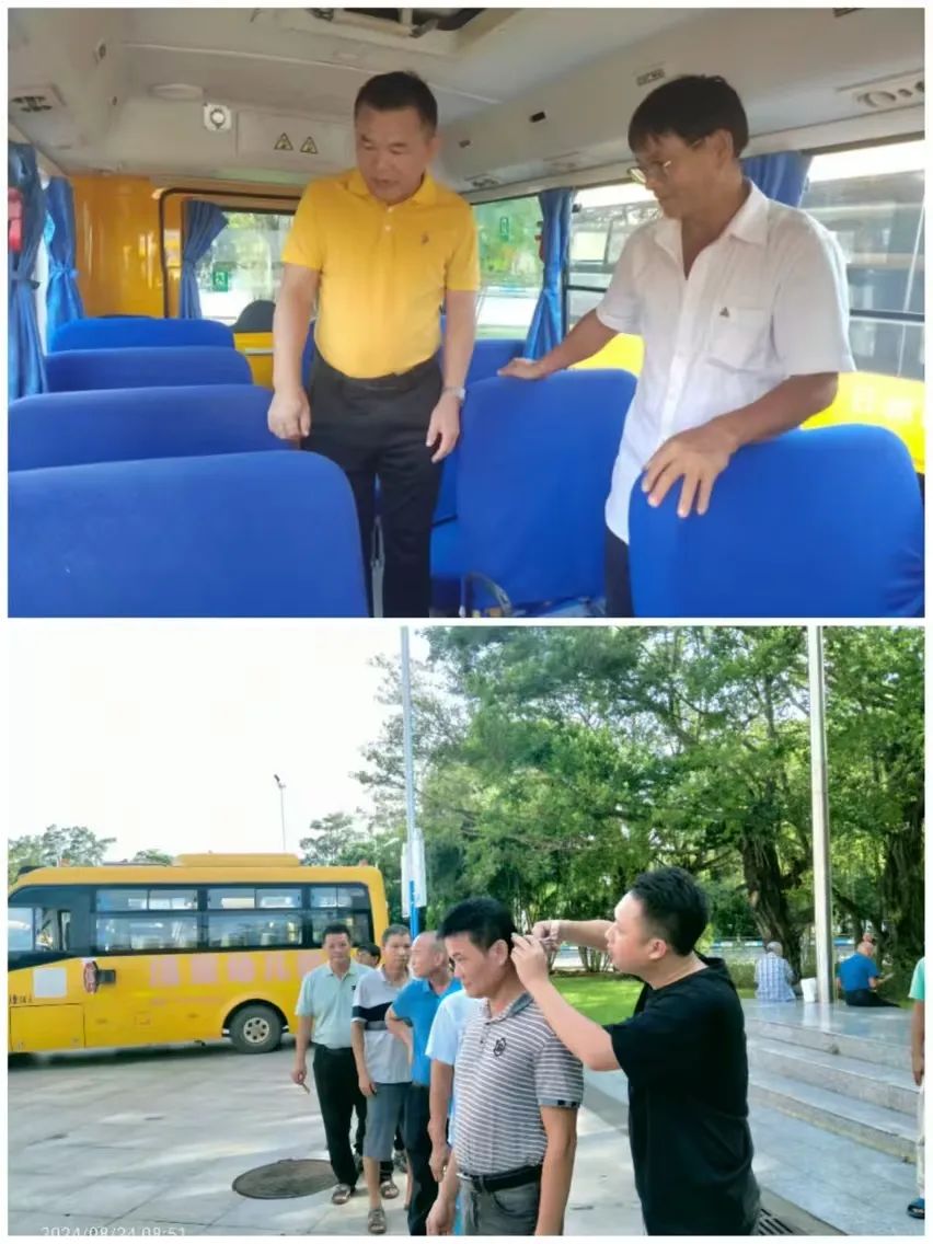 縣教育局聯合縣公安局交通管理大隊開展2024年秋季學期校車“大體檢” 圖片