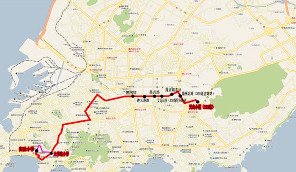 [山東]青島市實(shí)驗(yàn)小學(xué)校車線路（圖）