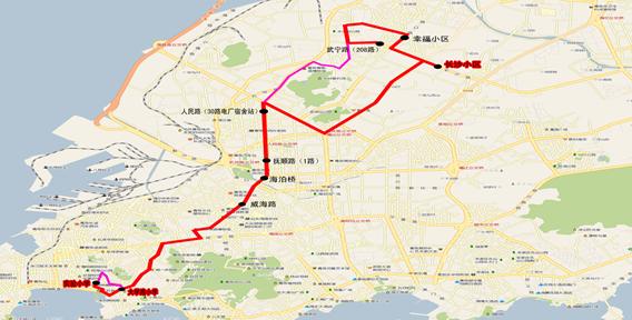 [山東]青島市實(shí)驗(yàn)小學(xué)校車線路（圖）