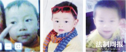 江西校車事故調查:正規學校臨近化工廠沒人愿去 從左至右依次為6歲的遇難者童嘉偉、6歲的遇難者童晨熙、4歲的遇難者童宇翔。