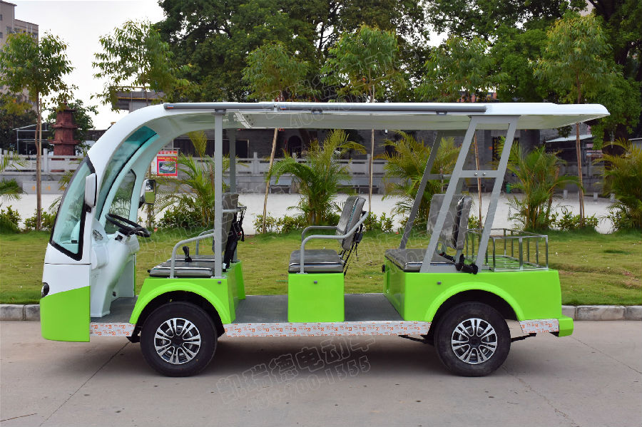 電動觀光車能否作校車接送學生? 電動觀光車側面