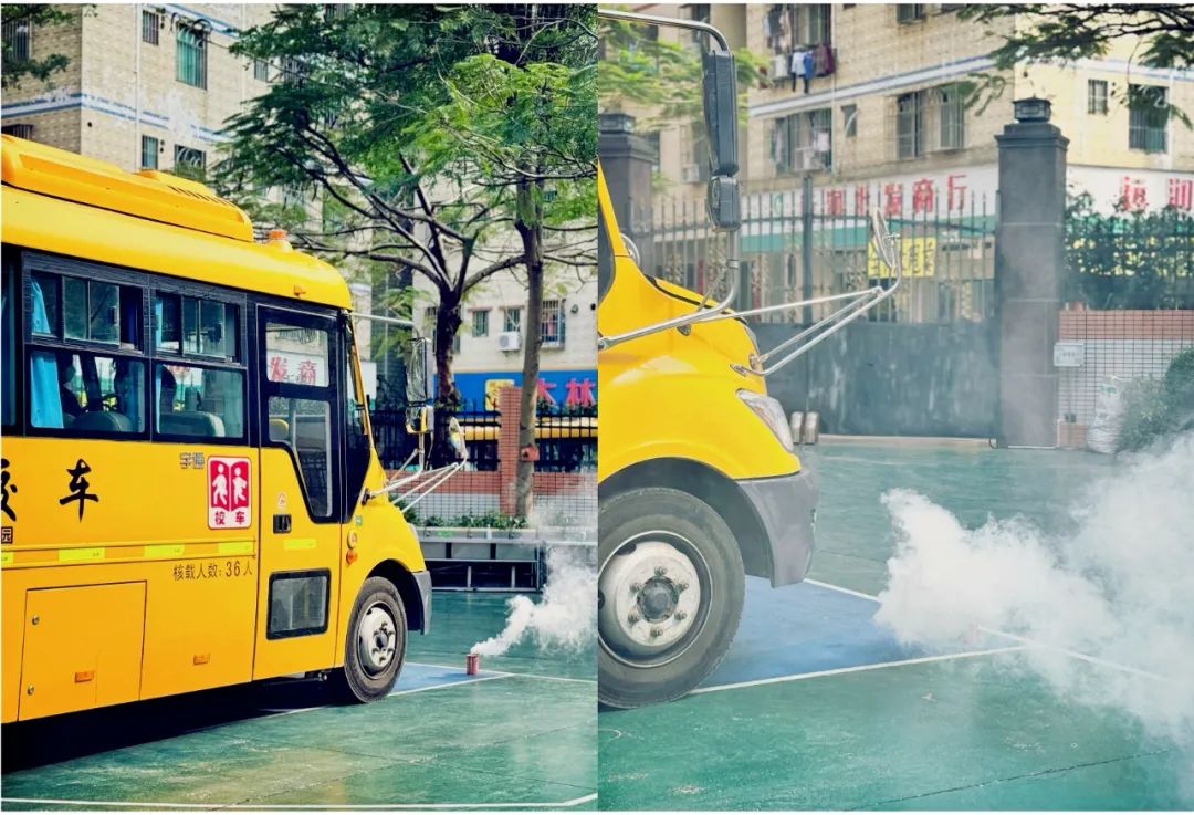 【安全演練】秋長益華幼兒園“平安乘車,安全‘童’行”校車安全演練活動 圖片