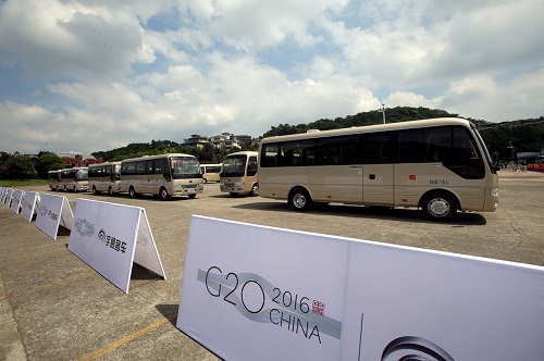 服務G20峰會 宇通T7高端公商務車正式交付杭州