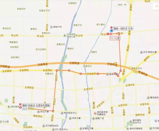 濰坊文華國際小學新增8條校車線路