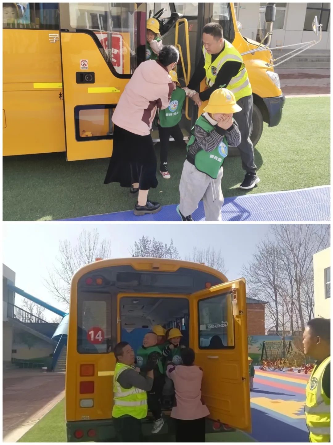 生命至高無上,安全責任為天 唐縣浩正公司校車安全演練 圖片